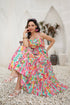 Printed Fit & Flared Midi Ethnic Dress